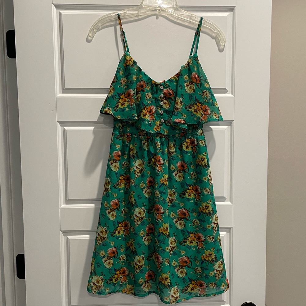 Green Floral Dress